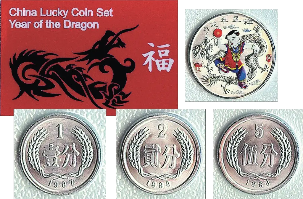 2012, Kursmünzensatz "Jahr des Drachens"