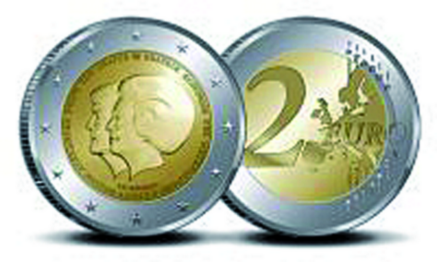 2013, 2 Euromünze &quot;Königliche Niederländische Münze mit Doppelporträt&quot;