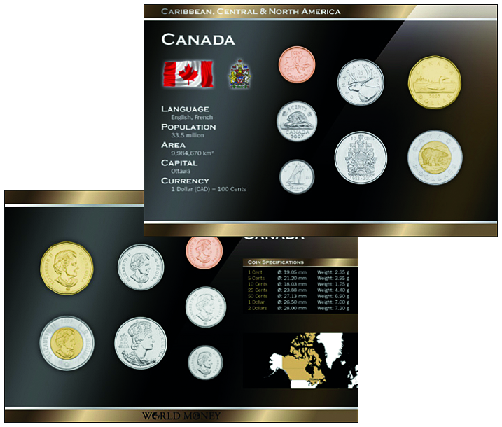 2020, Kursmünzensatz, Kanada