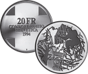 1994, 20 Fr. Gedenkmünze &quot;Teufelsbrücke&quot;