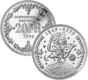 1999, 20 Fr. Gedenkmünze &quot;150 Jahre Post&quot;