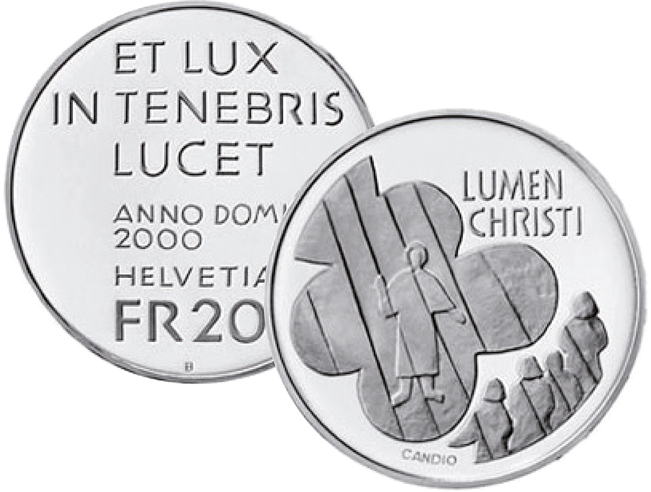 2000, 20 Fr. Gedenkmünze &quot;Lumen Christi&quot;