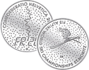 2003, 20 Fr. Gedenkmünze &quot;Alpine Ski WM St.Moritz&quot;