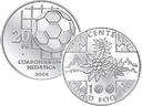 2004, 20 Fr. Gedenkmünze "100 Jahre FIFA"