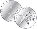 2008, 20 Fr. Gedenkmünze "100 Jahre Eishockey"