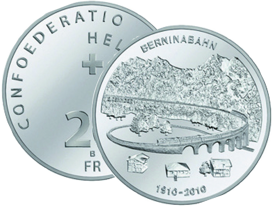 2010, 20 Fr. Gedenkmünze &quot;100 Jahre Berninabahn&quot;