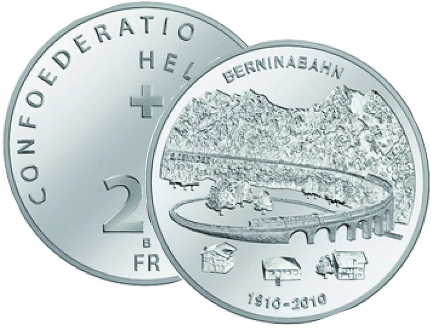 2010, 20 Fr. Gedenkmünze "100 Jahre Berninabahn"