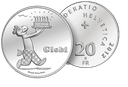 2012, 20 Fr. Gedenkmünze "Globi"