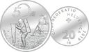 2019, 20 Fr. Gedenkmünze "50 Jahre Mondlandung Apollo 11"