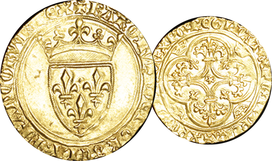 1380-1422, Ecu d'or à la couronne o.J., 3 Emission, Frankreich, Charles VI