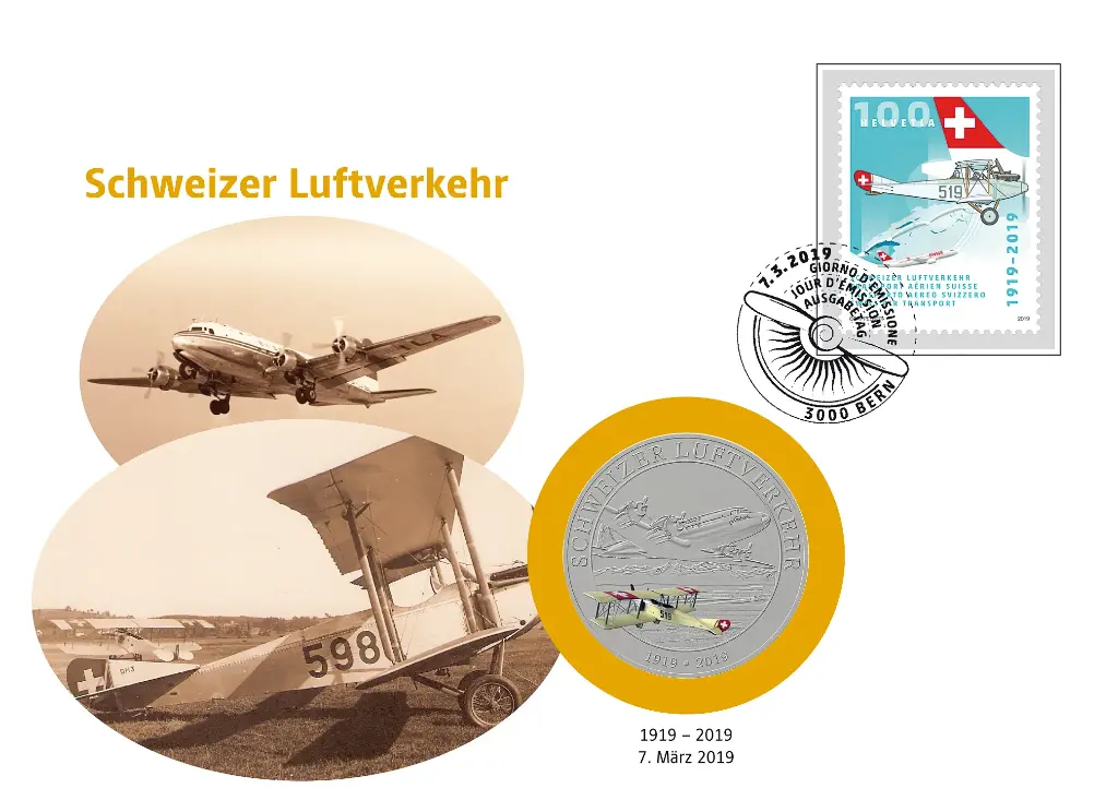 2019, 1919-2019 Schweizer Luftverkehr