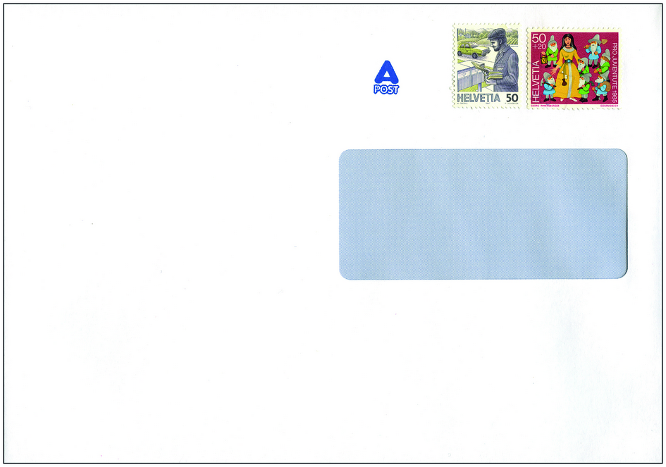 Frankatur à Fr. 1.00 inkl. Couverts C5 mit Fenster rechts, 500 Stk.