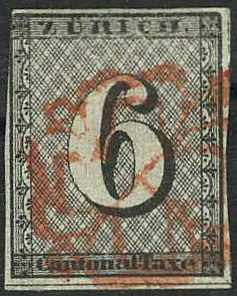 1843, Zürich 6, Type II