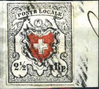 2 1-2 Rp. schwarz-rot, Type 37