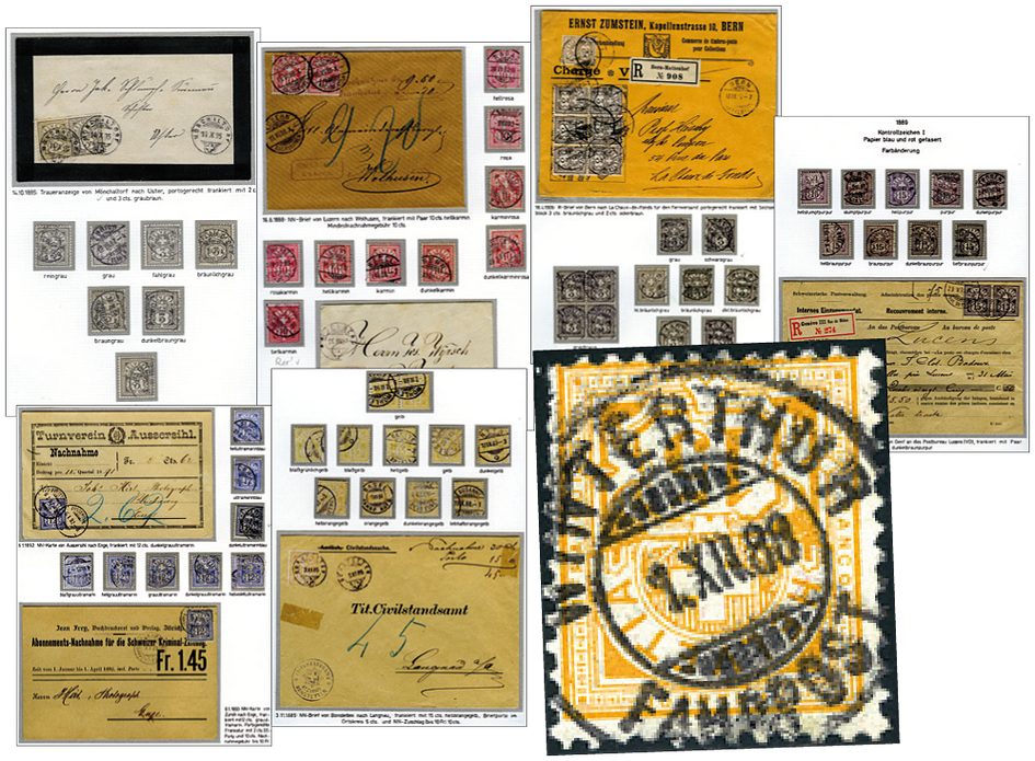 1882-1907, Ziffermuster Spezial &quot;Farben&quot;