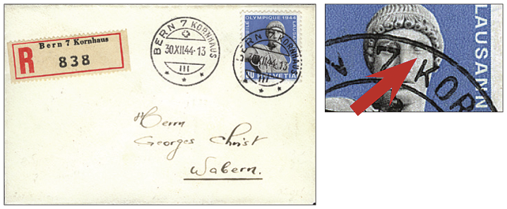 30 Rp. Apollo, blau-grauschwarz, &quot;Apollo mit offenem Auge&quot;
