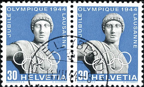 30 Rp. Apollo, blau-grauschwarz, "Apollo mit offenem Auge"