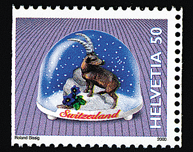 50 Rp. Steinbock, "Dreiseitig statt vierseitig gezähnt"