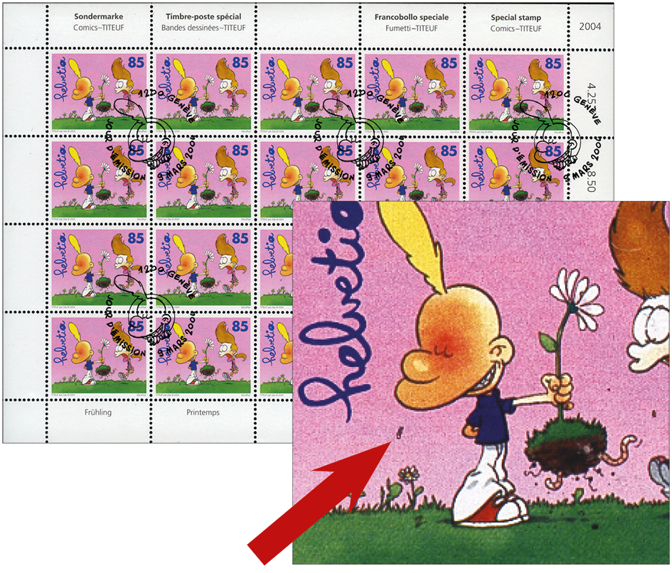 85 Rp. Frühling, "Bienchen über Blümchen"