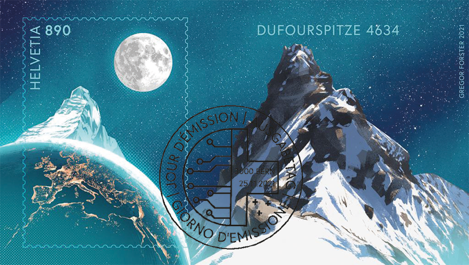 Crypto Stamp &quot;Dufourspitze&quot;