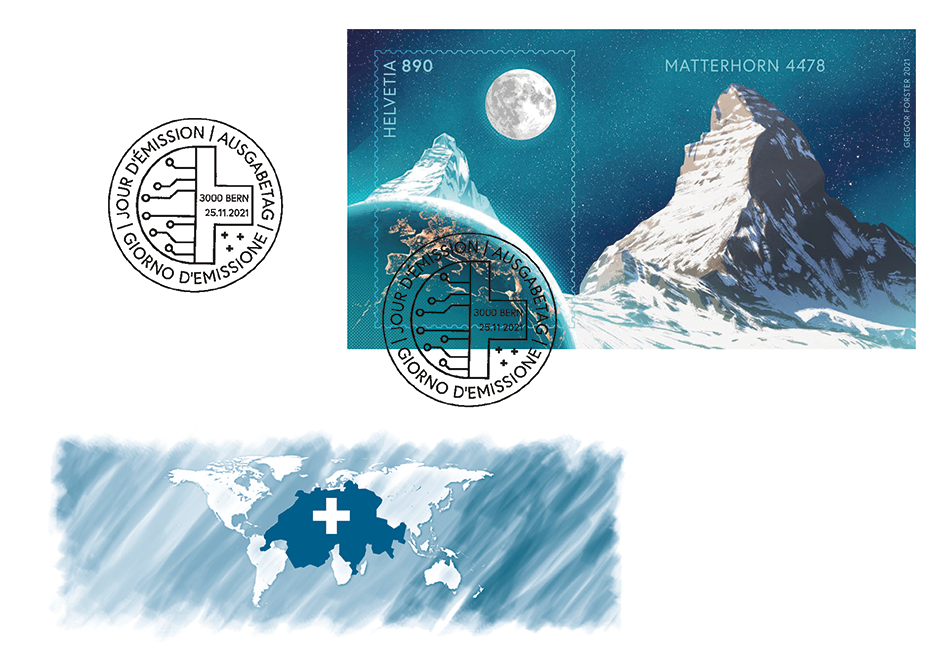 2021, Crypto Stamp &quot;Matterhorn&quot;