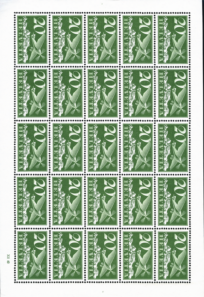 20 Rp. grün-blaugrün