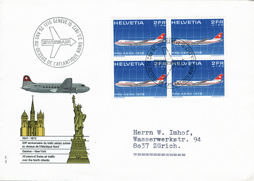 2 + 1 Fr. Swissair Jumbo-Jet