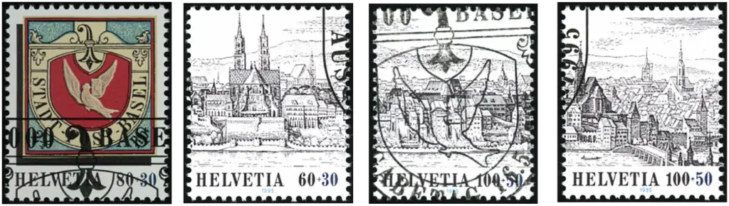 1995, Nationale Briefmarkenausstellung in Basel (Basler Taube 95)