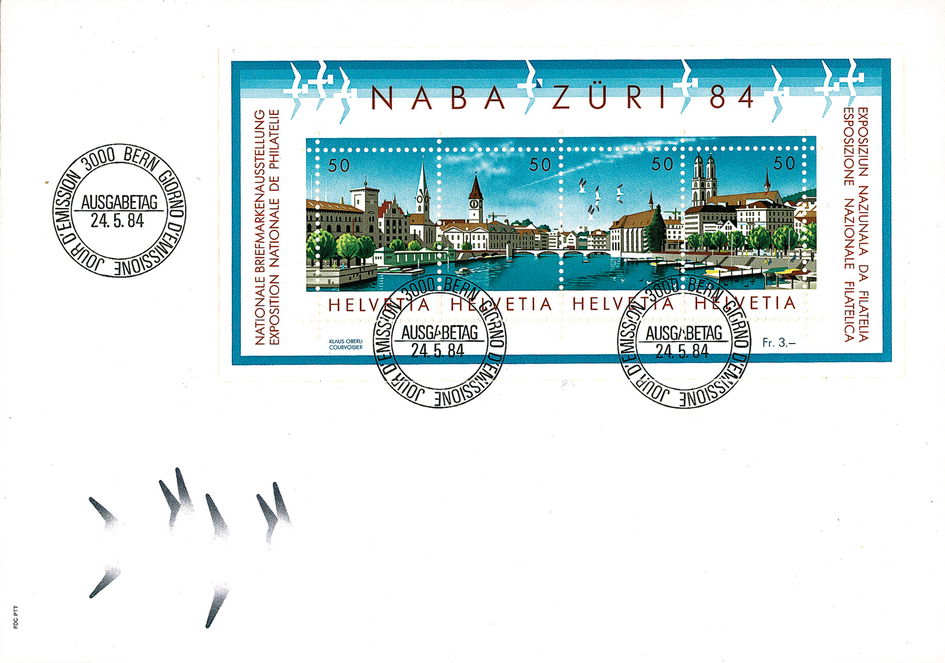 1984, Nationale Briefmarkenausstellung in Zürich (NABA ZÜRI 84)