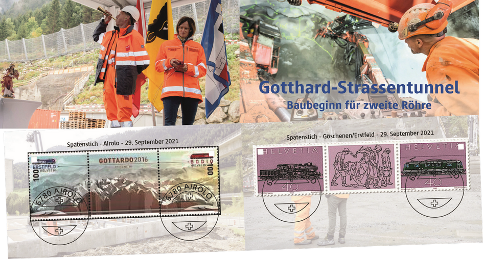 Baubeginn zweite Röhre - Gotthard-Strassentunnel