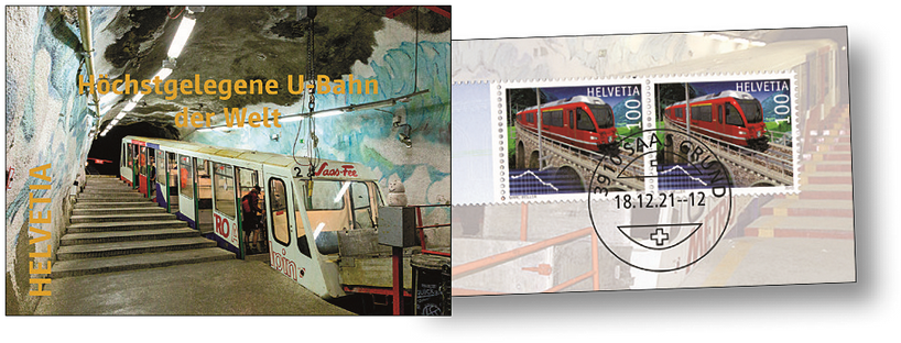 2021, Höchstgelegene U-Bahn der Welt - Metro Saas Fee