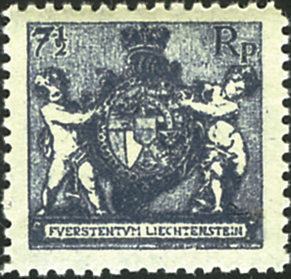 7 1-2 Rp. dunkelblau