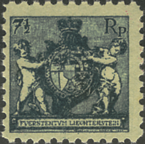 7 1-2 Rp. grünlichblau