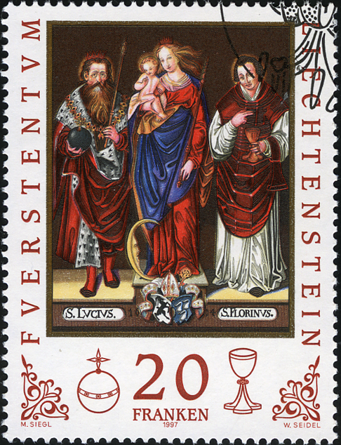 20 Fr. St.Luzius und St.Florinus, Maria mit Kind