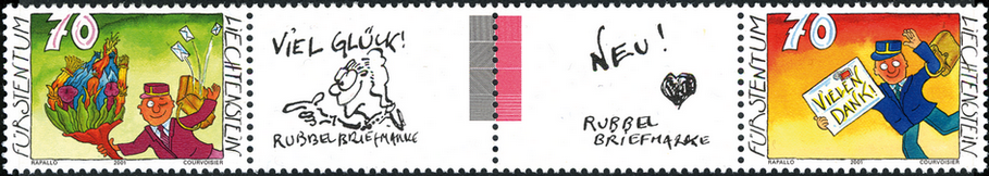 2001, "Glückwunsch" und "Dank"