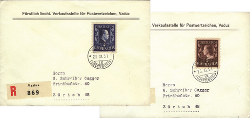 1951, Fürst und Fürstin, Farbänderungen