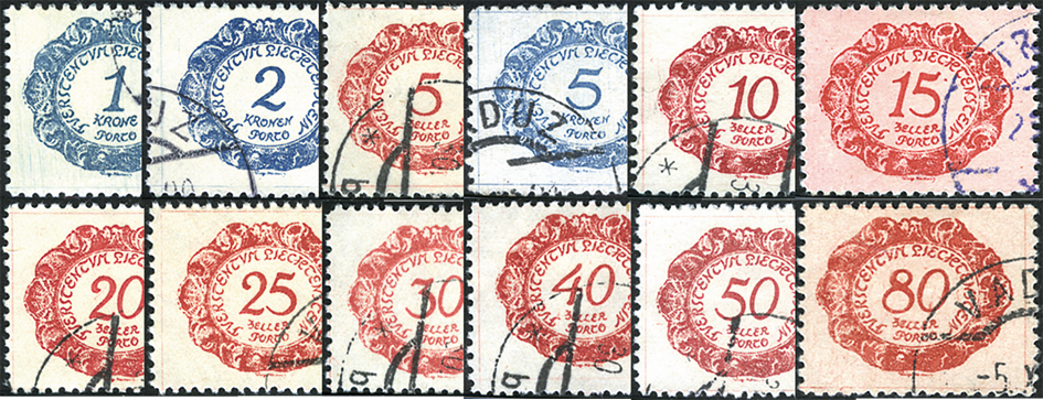 1920, Ziffermuster im Oval
