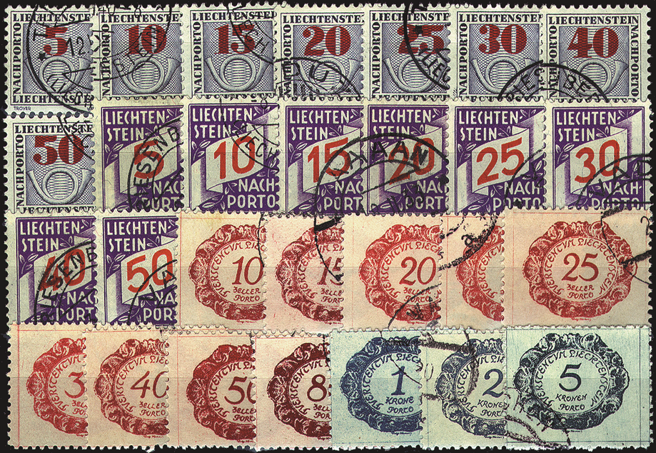 1920-1940, Nachportomarken-Kollektion