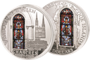 Fensterglas-Münze &quot;Kathedrale von Chartres&quot;