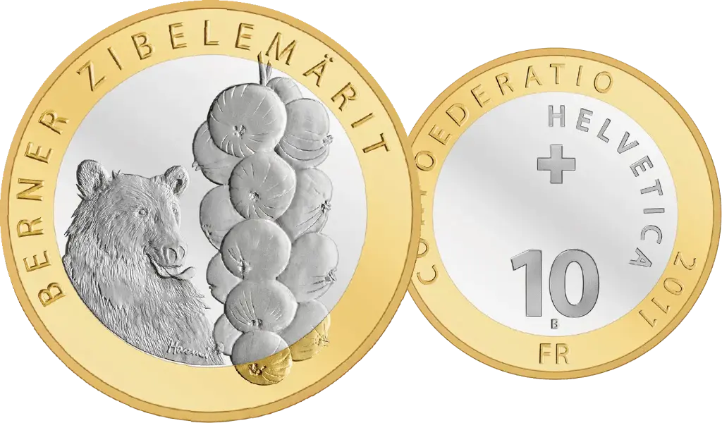 2011, Gedenkmünze 10 Fr. "Berner Zibelemärit"