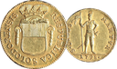 1798, Doppelduplone Solothurn, 15.34g schwer, Gold, vorzügliche Erhaltung