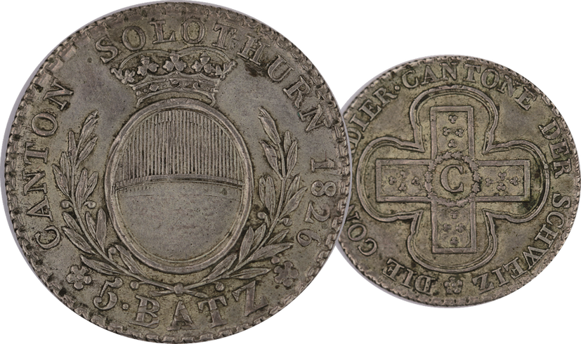 1826, 5 Batzen (BATZ) Solothurn
