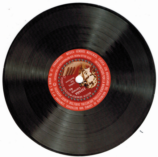 [3390.2020.01] Spanien - Sonderblock Schallplatte -Beethoven - postfrisch - 09.11.2020