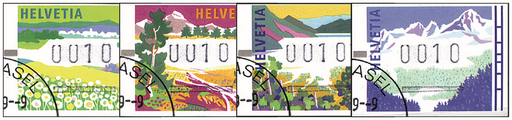 [7310.11.04] 1996, Jahreszeiten, &quot;Balken unter den Zahlen&quot;