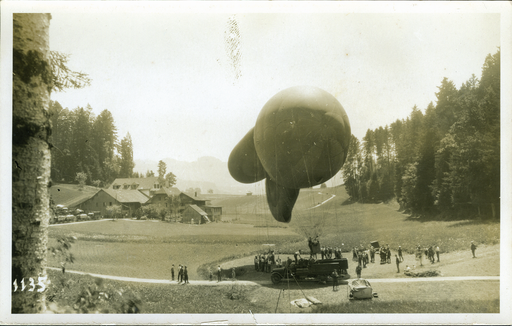 [7362.1914.01] 1914, Original Fotokarte &quot;Fesselballon mit Mannschaft&quot;
