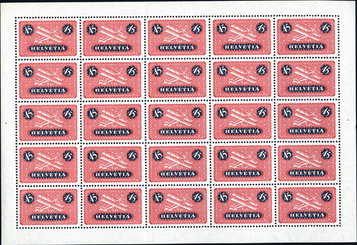 [7370.8.07] 45 Rp. rot-dunkelblau