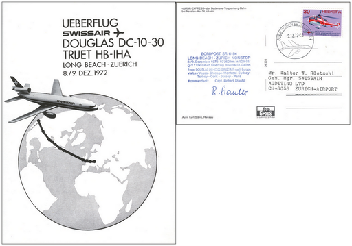 [7371.1972.05] 1972, Bordpost Swissair