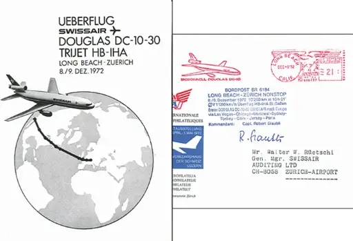 [7371.1972.09] 1972, Bordpost Swissair