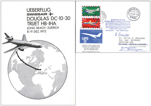 [7371.1972.11] 1972, Bordpost Swissair