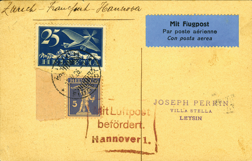 [7373.26.26] 1926, Zürich - Hannover